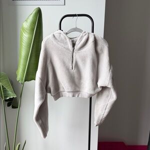 Urban Outfitters BDG Cream Cropped Hoodie